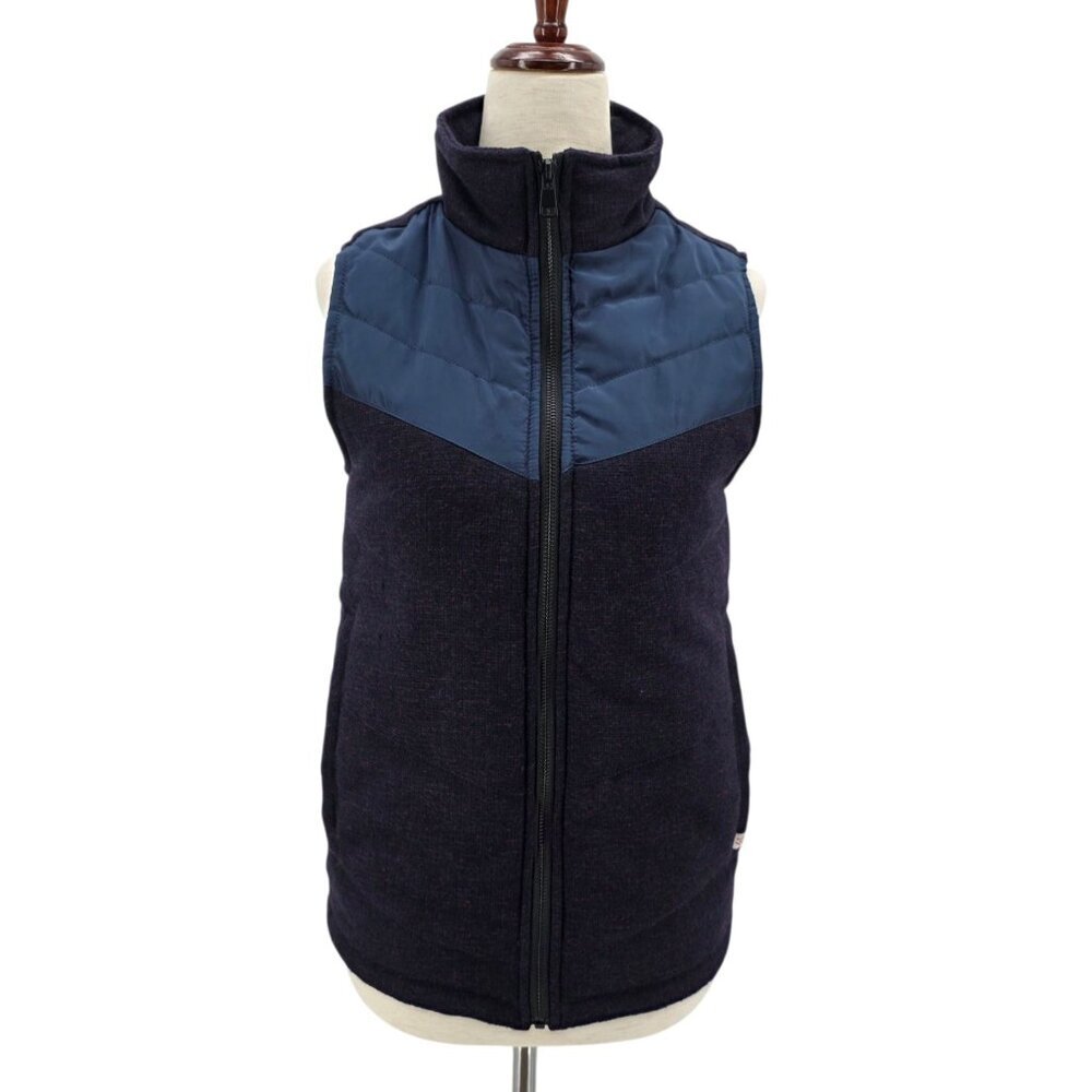 NEW Sovereign Code Kids Los Angeles Girls Large Sid Vest Puffer Insulated Blue